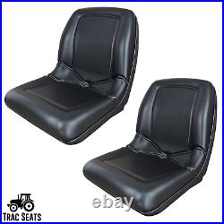 Two (2) Black High Back Seats for Pioneer Club Car 1200 1500 UTV Utility Vehicle