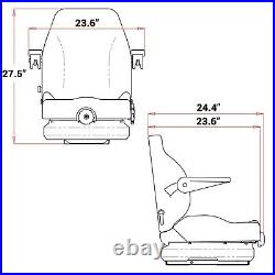Universal Zero Turn Mower Suspension Seat (Kubota, John Deere, XMark