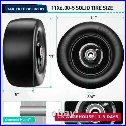 Upgrade Bad Boy Flat Free Tire, 2Pcs Solid Smooth Lawn Mower Tire Assembly wi