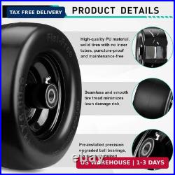 Upgrade Bad Boy Flat Free Tire, 2Pcs Solid Smooth Lawn Mower Tire Assembly wi