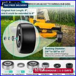 Upgrade Bad Boy Flat Free Tire, 2Pcs Solid Smooth Lawn Mower Tire Assembly wi