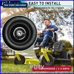 Upgrade Bad Boy Flat Free Tire, 2Pcs Solid Smooth Lawn Mower Tire Assembly wi