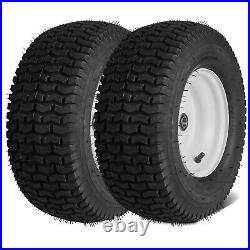 VEVOR Set of 2 16x6.50-8 Tires & Wheels for Lawn & Garden Mower Turf Tires