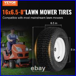VEVOR Set of 2 16x6.50-8 Tires & Wheels for Lawn & Garden Mower Turf Tires