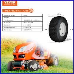 VEVOR Set of 2 16x6.50-8 Tires & Wheels for Lawn & Garden Mower Turf Tires