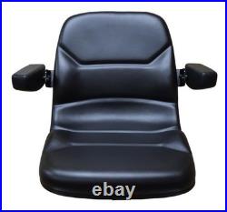 Walker Mower Seat With Armrests Zero Turn High Back Black AGCO Cub Cadet