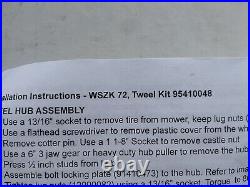 Wright Zero Turn Mower Dual Wheel Kit Hubs And Hardware Only Wright 95410045 New