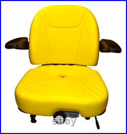 Yellow Zero Turn Lawn Mower Suspension Seat John Deere Cub Cadet Hustler Yellow Zero Turn Lawn Mower Suspension Seat John Deere Cub Cadet Hustler