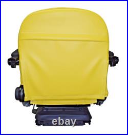 Yellow Zero Turn Lawn Mower Suspension Seat John Deere Cub Cadet Hustler