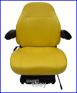 Yellow Zero Turn Mower Suspension Seat Armrests John Deere Cub Cadet