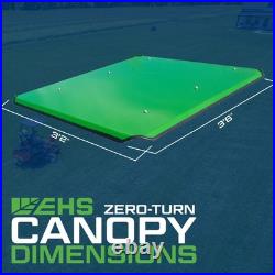 Zero-Turn Mower Canopy with Cooling Fan & LED Lights Green