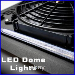 Zero-Turn Mower Canopy with Cooling Fan & LED Lights Green