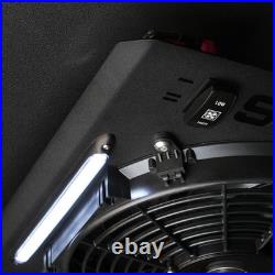 Zero-Turn Mower Canopy with Cooling Fan & LED Lights Green