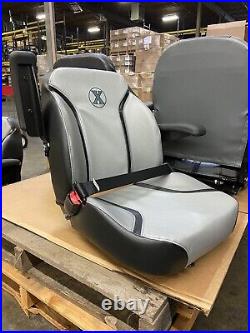 Zero Turn Mower EXMARK Seat Assembly withArms Gray & Black Vinyl FAST SHPNG NEW