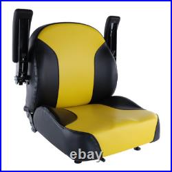 Zero Turn Mower Seat with Arm Rests and Slides Cub Cadet, Hustler, John Deere