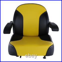 Zero Turn Mower Seat with Arm Rests and Slides Cub Cadet, Hustler, John Deere