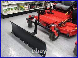 Zero Turn Mower Snow Plow 4 ft wide Snow Blade MADE IN THE USA Zero Turn Mower Snow Plow 4 ft wide Snow Blade MADE IN THE USA