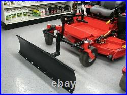 Zero Turn Mower Snow Plow 4 ft wide Snow Blade MADE IN THE USA