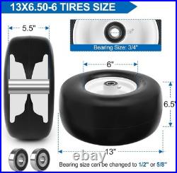 Zero Turn Mower Tires 13x6.50-6 Flat Free Set