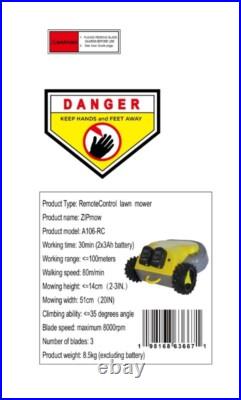 Zipmow RC robotic mower